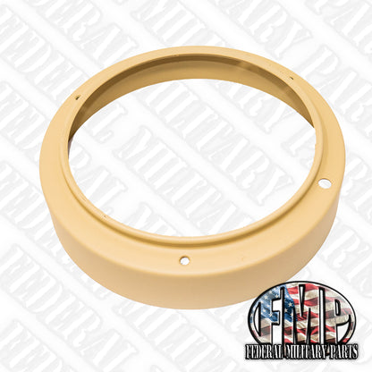 New OEM Headlight Bezel Rings for Military Humvee Black, Tan or Green for LED head lights or Incandescent. Jeep M925 M935 Deuce 5-Ton