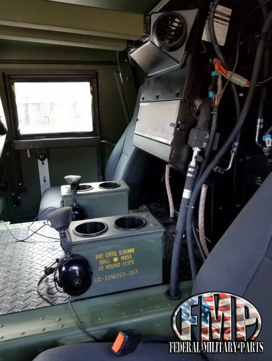 Militär Center Console Cupholder - Endast koppar - Perfekt för M998 Humvee - Inga vippbrytare
