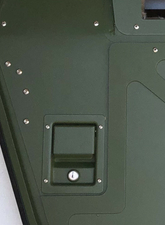 2 Dual Locking Door Handles interior / exterior latch fits -door handle Humvee M998