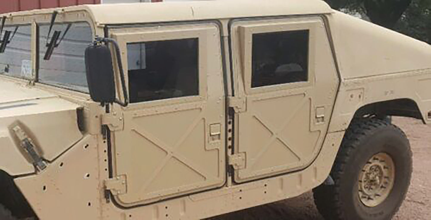 Humvee X-DOORS par fram eller bak svarta, solbränna eller gröna hårda dörrar