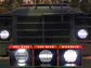 L.E.D. Military Headlights with Black Bezel - Headlight Plug & Play - One Pair