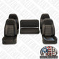 New Non-Reclining Black Vinyl Humvee Seat Hmmwv Seats For Your Military Vehicle - Single, Pair or Set of Four or Five