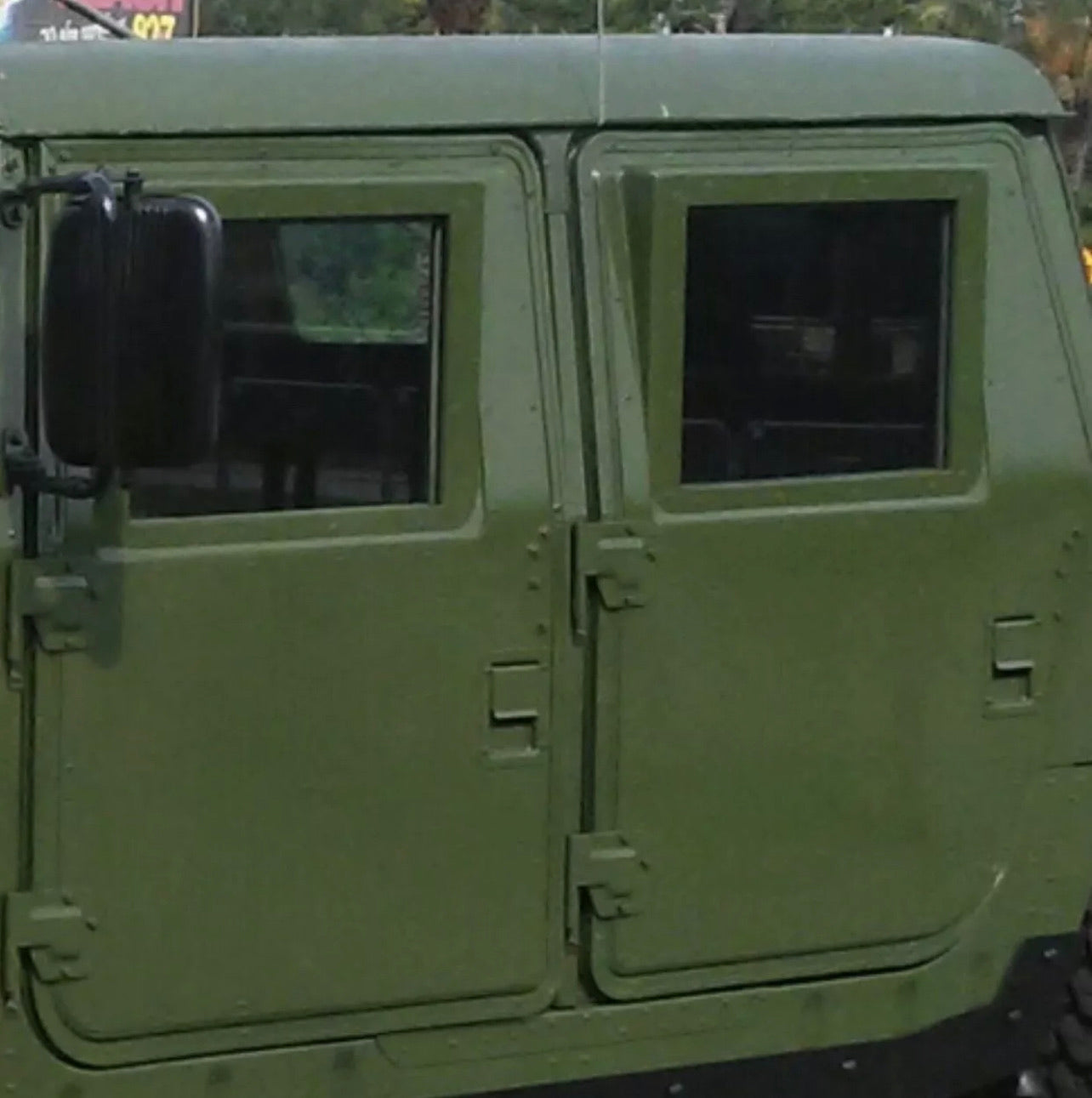 Door Skins - Pair - Supplemental Armor Skin - Black, Tan or Green - Door Handles Not Included fits Humvee Hard Doors