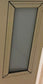 Fenêtre à rideau de fer - Gris teinté résistant à la balle (pas de cadre)