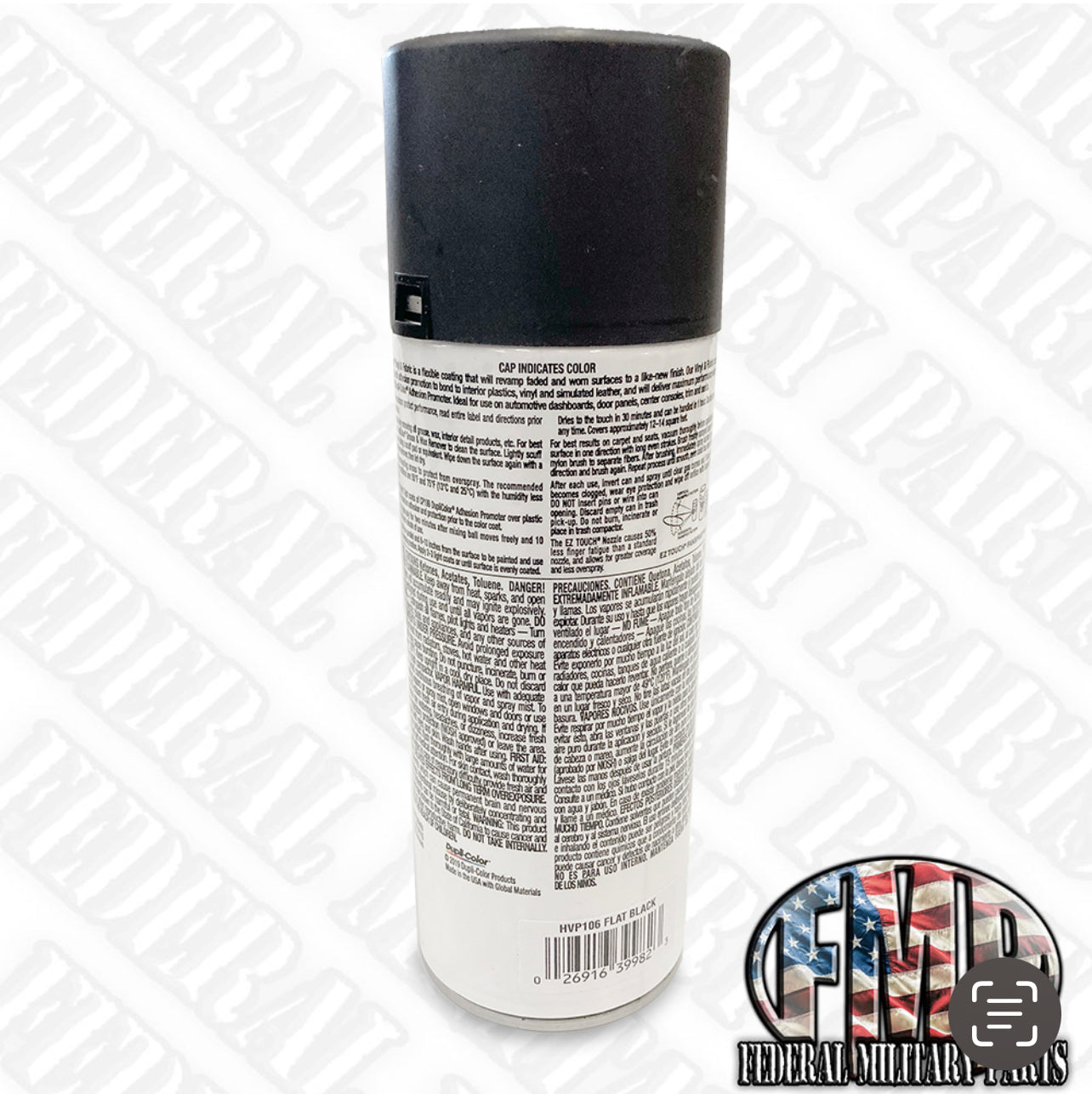 Black Canvas Spray Paint, for use on Soft Humvee Doors – Federal