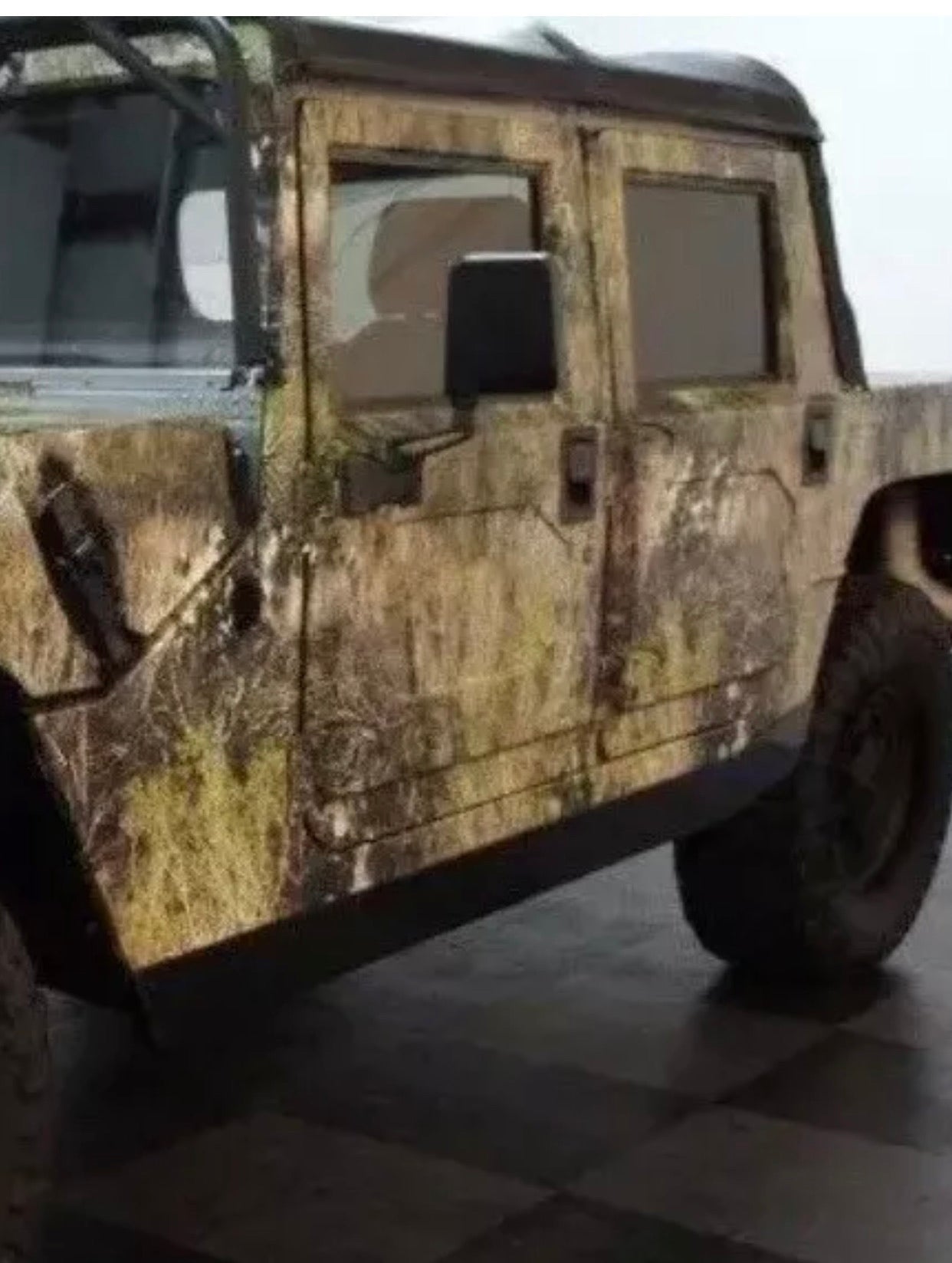 Paire de miroirs Humvee et plaques d'adaptateur pour portes de toile en toile molle militaire m998 montures