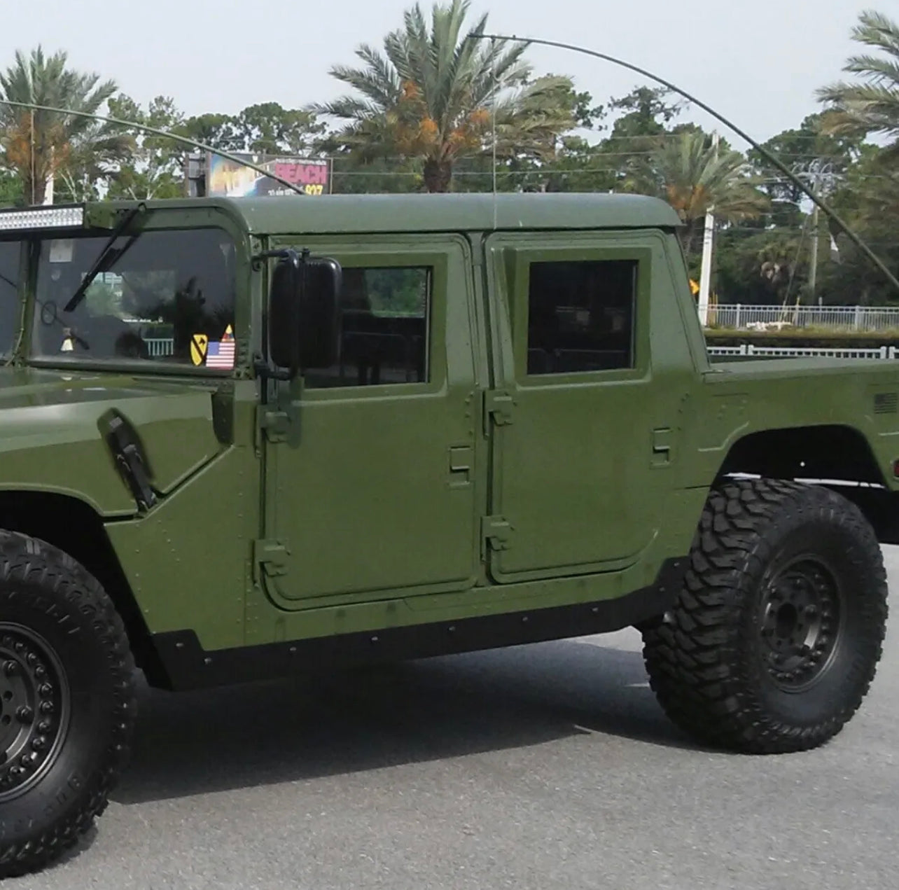 Humvee Color Code Hard Door Skin, Choice of Position and Color, fits Humvee X-Door ...