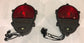 اثنين من أضواء الذيل الأسود إشارة الفرامل وقف ضوء الجمعية السوداء 24-Volt العسكرية همفي