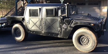 Complete Deluxe Hard Cab Kit -4-Man Cab- 4 X-Doors, 1/8" Thick Deluxe Hard Top Roof, Deluxe Rear Curtain for Military Humvee