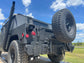 Tire Carrier 2nd Gen. for Military Humvee - Swing Away - Rear Bumper / M1043A2 M1045A2 Etc. HMMWV Vehicles