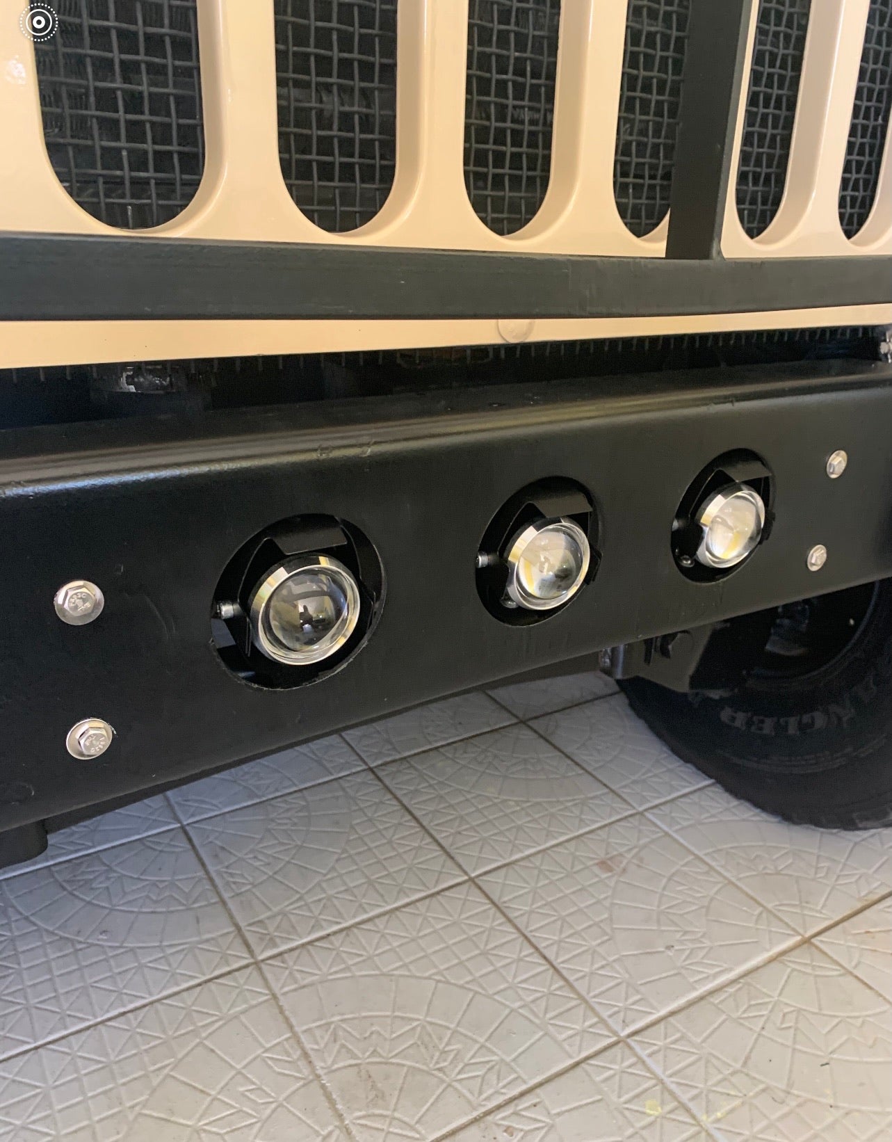 Humvee Light Bar 24V Blazer 100 watts - Blanc U5 Lumières - Pas de perceuse Installer M998 Military Blanc Triple Light Bar