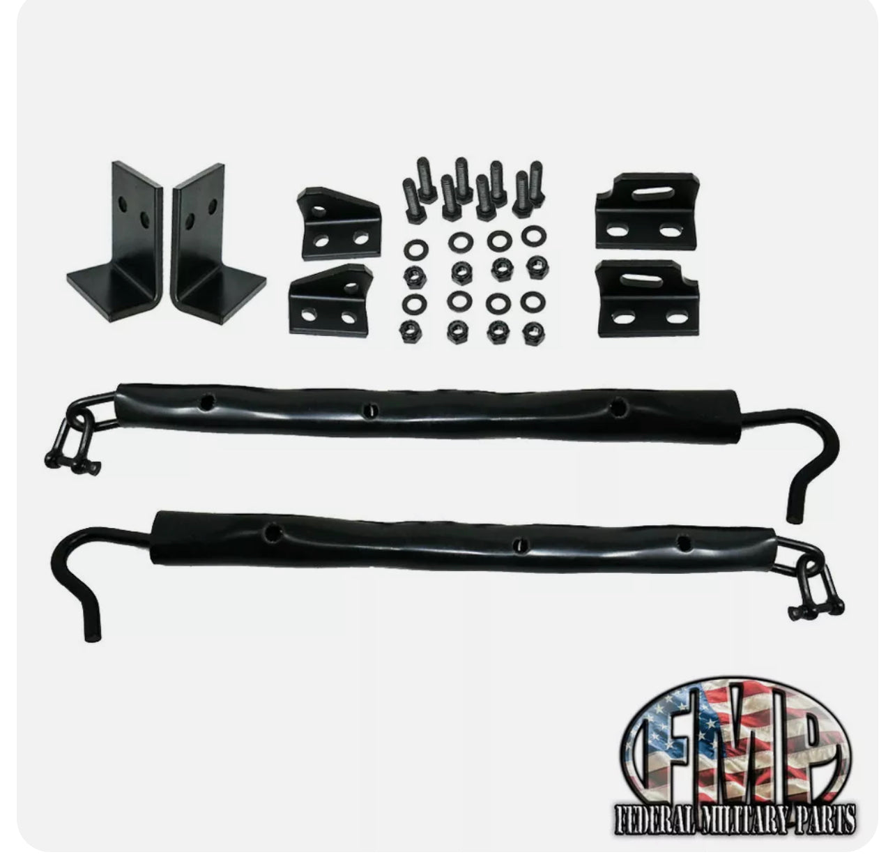 Tailgate Chains for Military Humvee - Complete Kit includes hardware