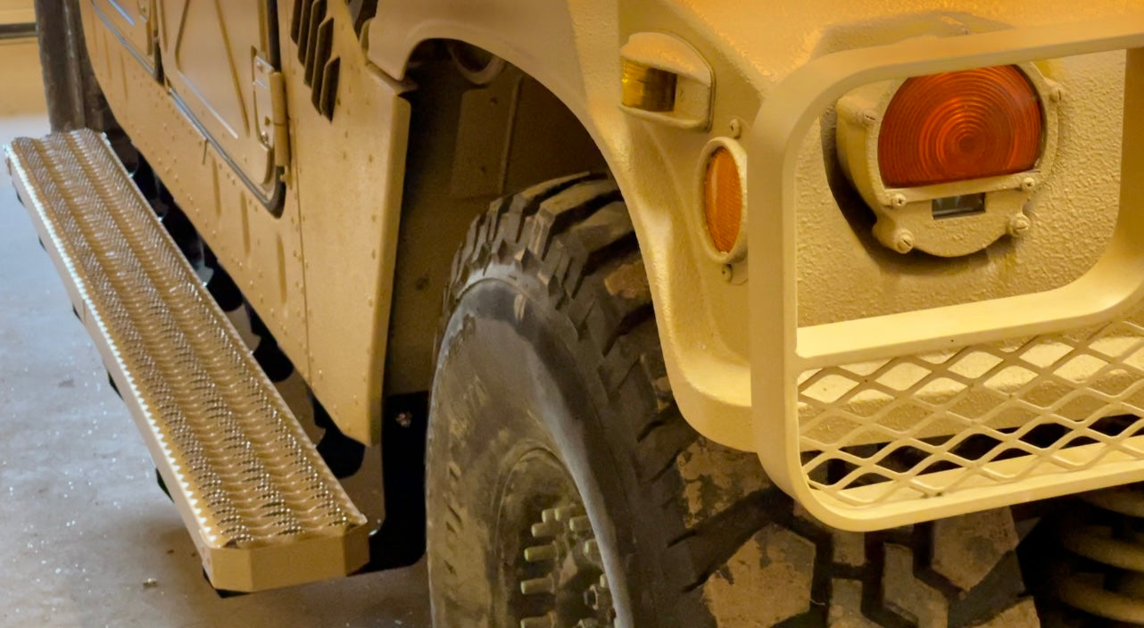Militaire Humvee Combat Foot Rails Aluminium