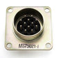 MS75021-1  --  12 Pin 24V Amphenol Brass Electrical Socket for Military Vehicles including Humvee