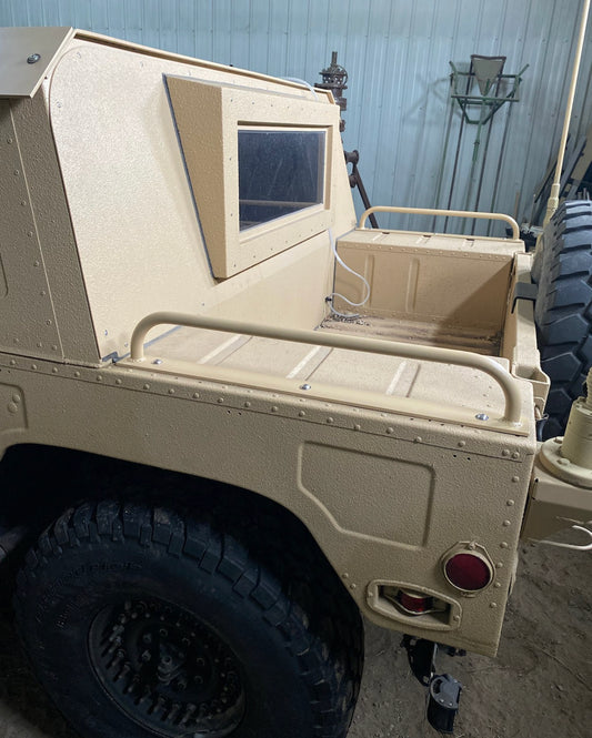 Mini Side Rails Pair for Military Humvee- Unpainted Aluminum