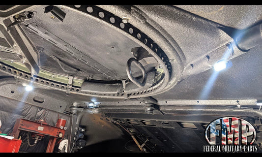 Humvee Interior Cab Light Kit - 8 LED-lampor - Pre-Wired Harness + Rocker Växelplatta