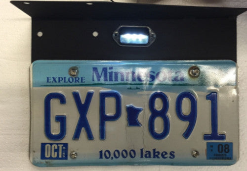 Prewired Rear License Plate Holder Bracket Frame - Plug And Play - No Drilling To Install - fits Humvee M998 Hmmwv