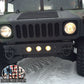 Light Bar + (3) 100 Watt Lights for Humvee - Option of Blue or White Lights