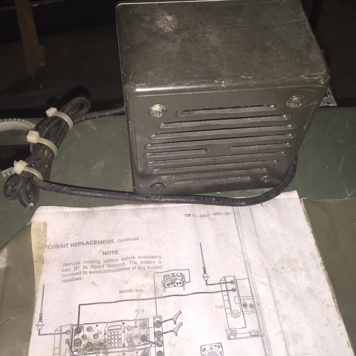 Military Radio Rack & Speaker - MT-6352/VRC Mounting Base