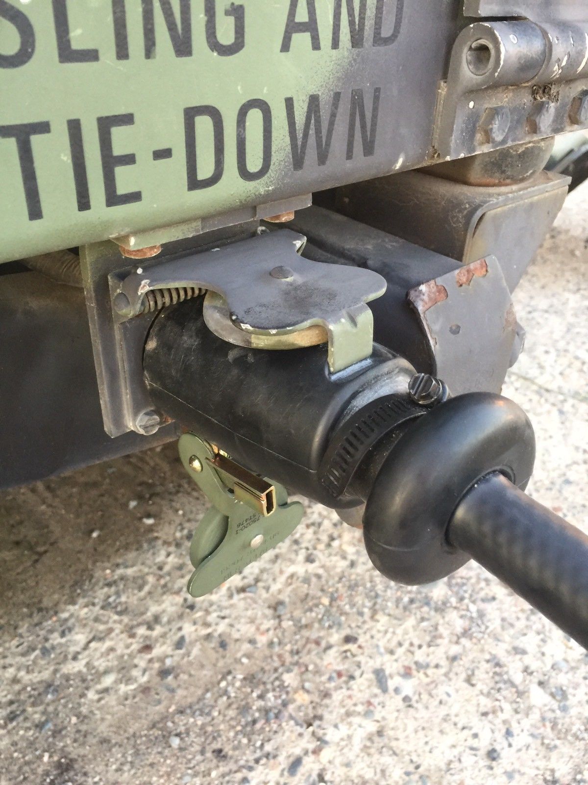 Power Cable 36" Adapter (D) Adapts from Military 12-Pin Towing Vehicle to  4-Pin Civilian Trailer