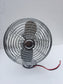 Tractor Cab Cooling Fan Windshield Defrost Chrome 2 Speed 600 Cfm 12v - 24v