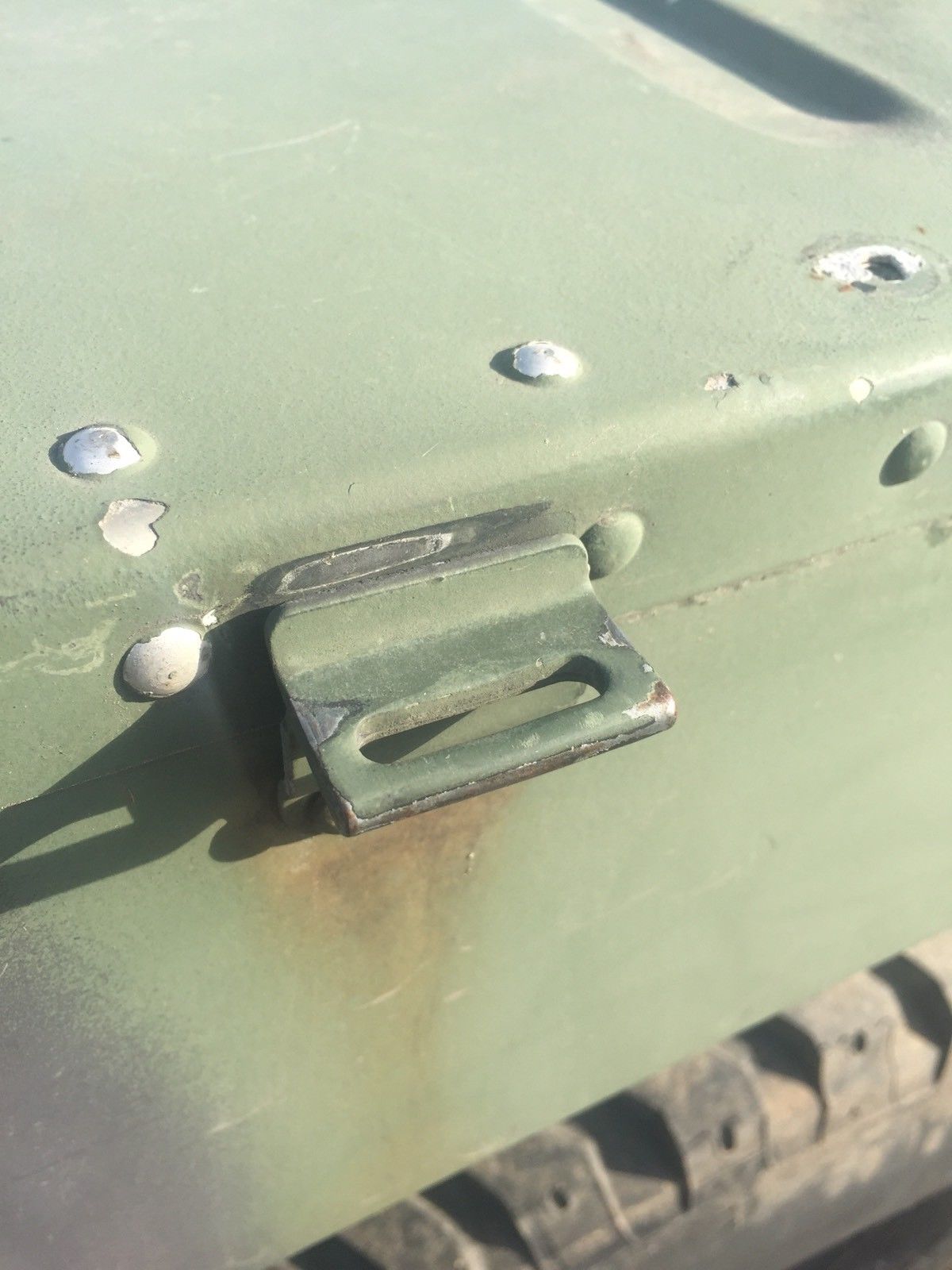 Humvee Canvas Tarp Tine下钩（A） - 黑色，棕褐色或绿色 -  M998 M1038紧固件