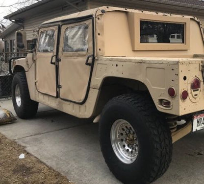 Complete Premium Hard Cab Kit - 4 Hard "X" Doors, 1/4" Thick Premium Hard Top Roof, Premium Rear Curtain fits Military Humvee