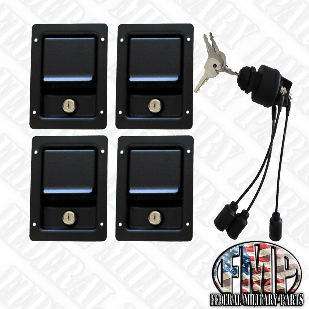 Security Kit - Single Locking Door Handles & Keyed Ignition Switch