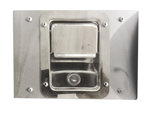 قفل slantback مقبض الخلفي المخلفات الخارجية هاتش + لوحة m998 hmmwv مائل الظهر قفل