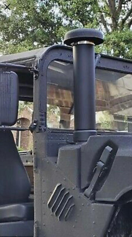 Tuba tube, réducteur, casquette et pince (4 pièces) pour Humvee militaire (non OEM) - Couleur Noir, Tan ou Vert