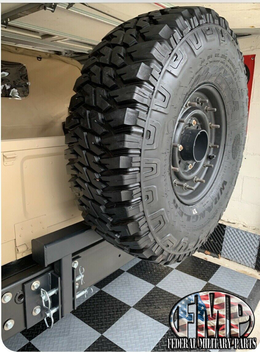 军用悍马的轮胎运营商 - 摆脱 - 后保险杠/ M998 / M1038 / HMMWV车辆
