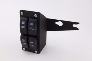 Humvee 4-Gang Rocker Switch Panel + Box - with switches or without - Lights Fans Winch Etc.