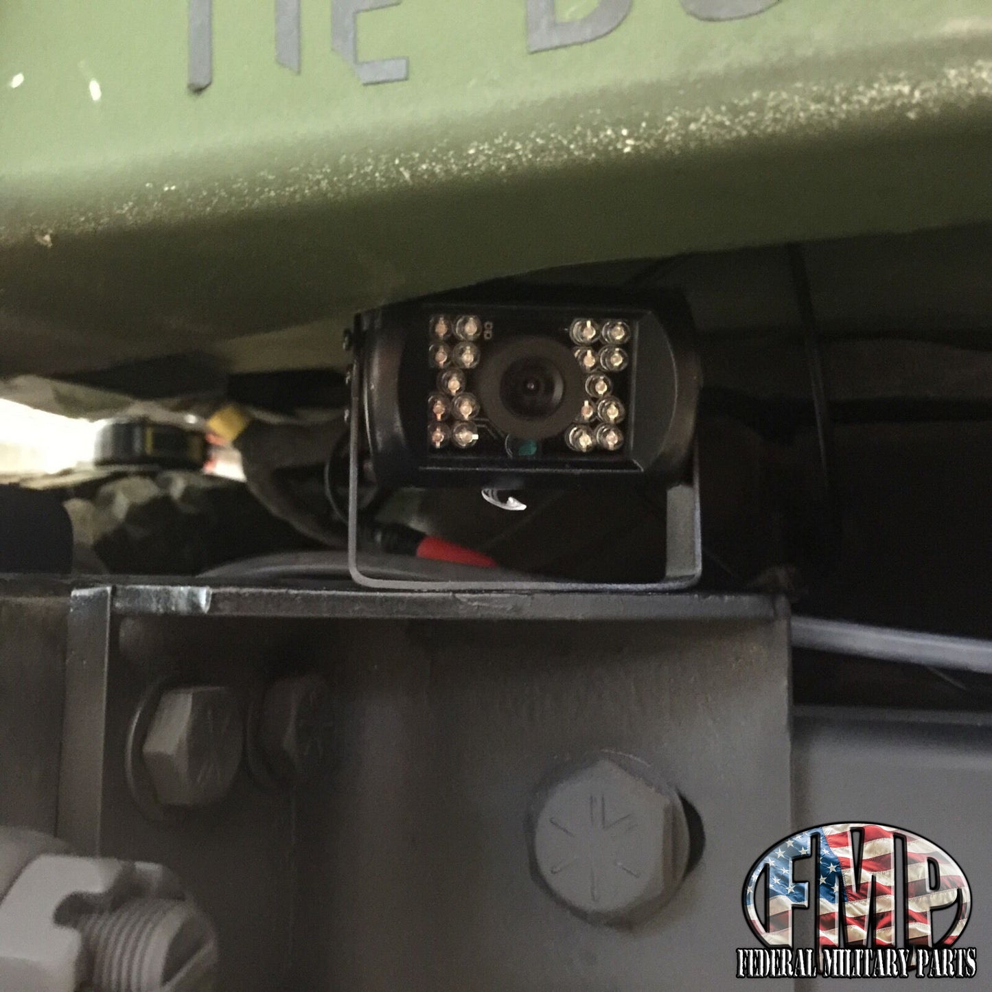 PREMIUM PLUG AND PLAY HUMVEE REAR LICENSE PLATE HOLDER BRACKET FRAME - NO DRILLING TO INSTALL - M998 HMMWV