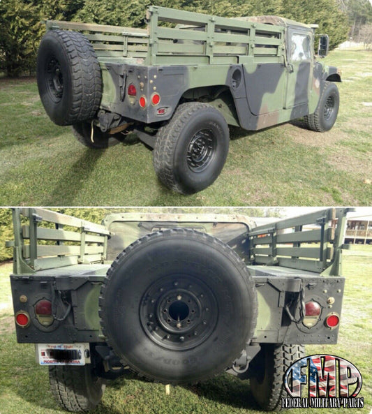 Humvee备用轮胎载体 - 尾门安装 - 用于M998和HMMWV