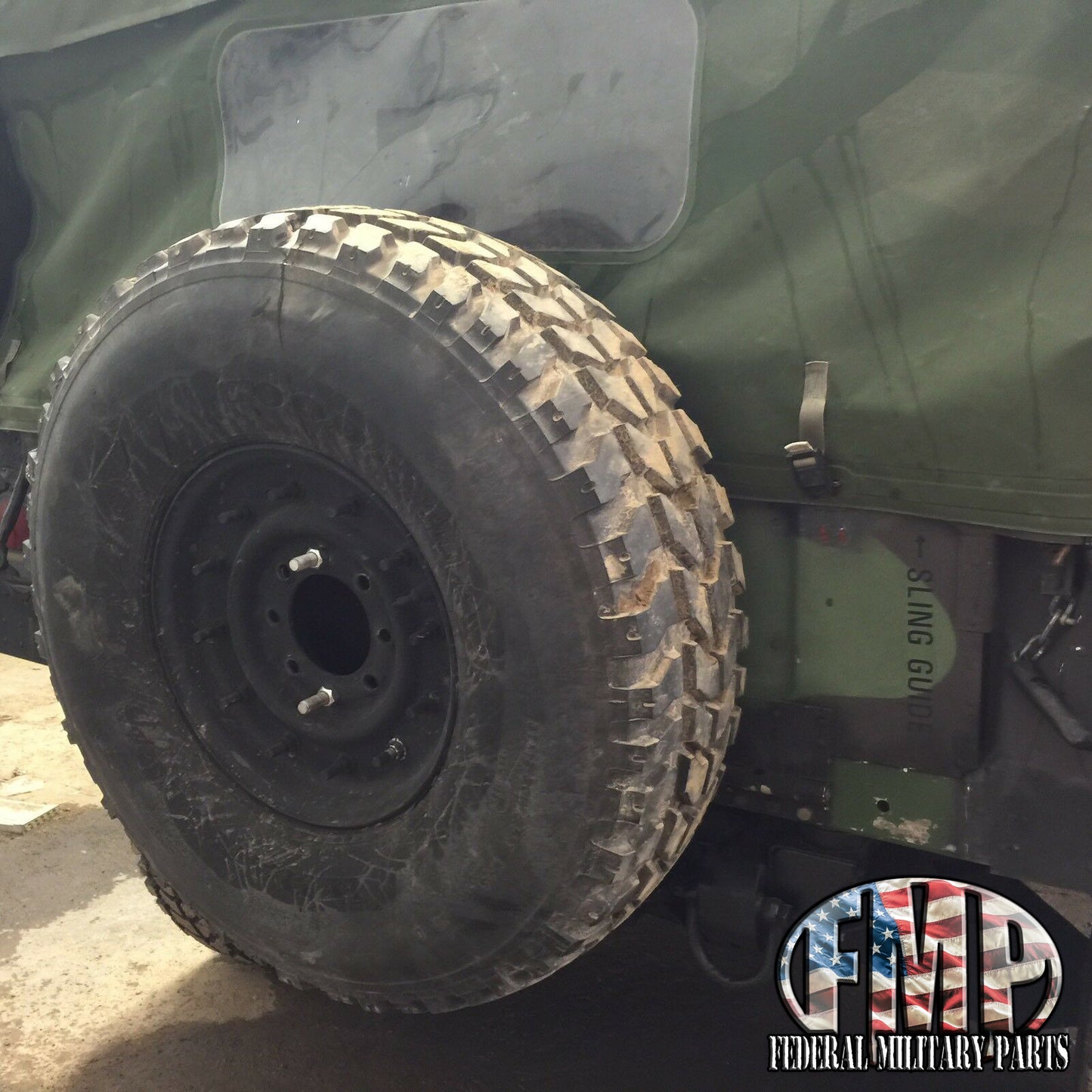Spare Tire Carrier - Tail Gate Mounted -  for Humvee M998 & HMMWV